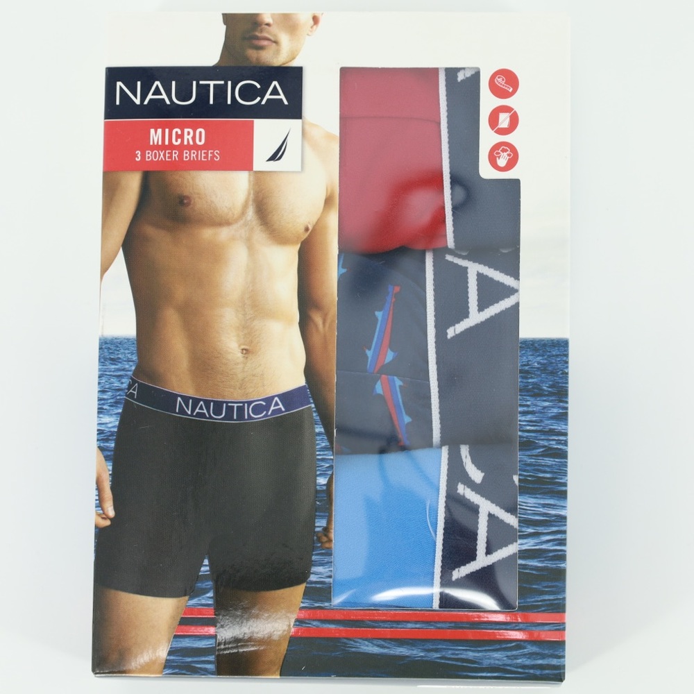 Nautica Micro Boxer Briefs‎ 3 Pack